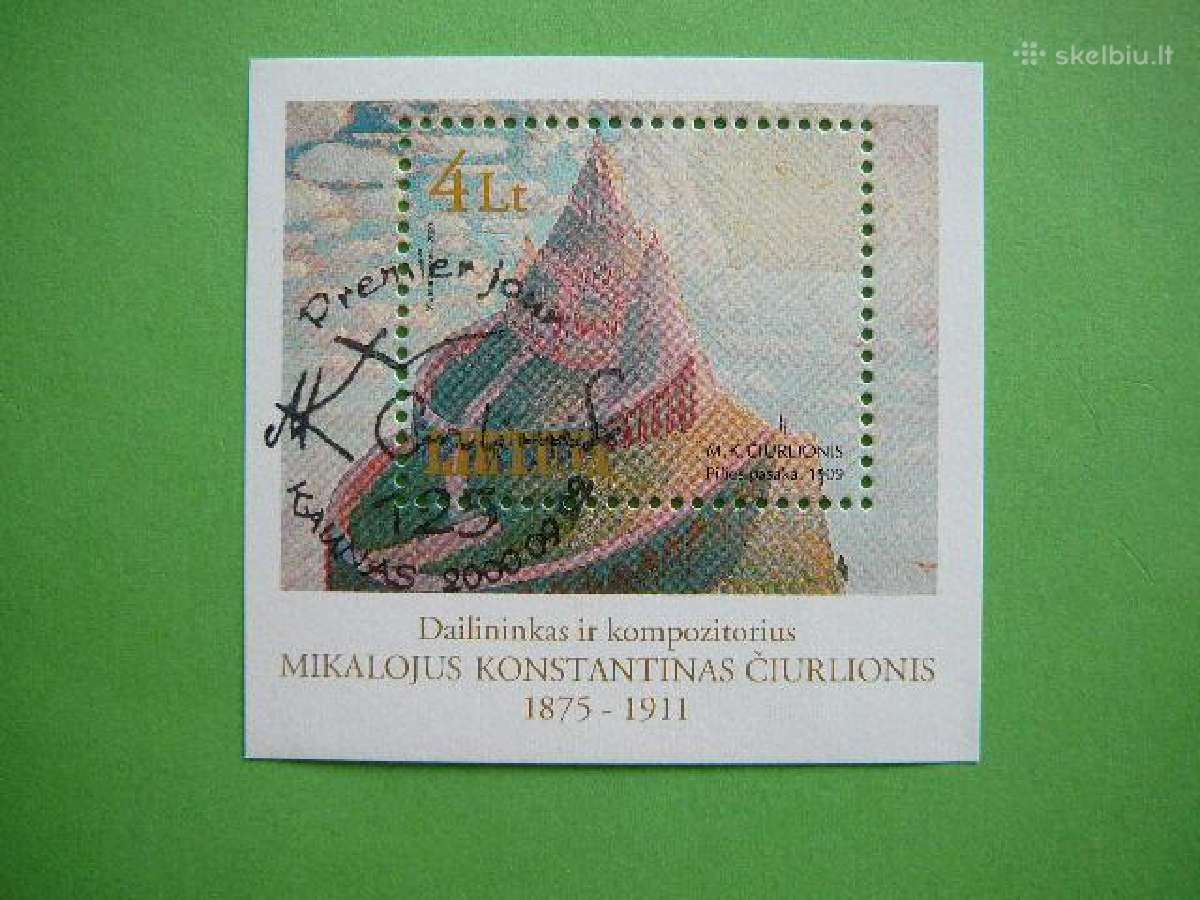 Lietuva 2000 M. Ciurlionis antsp. lit737a