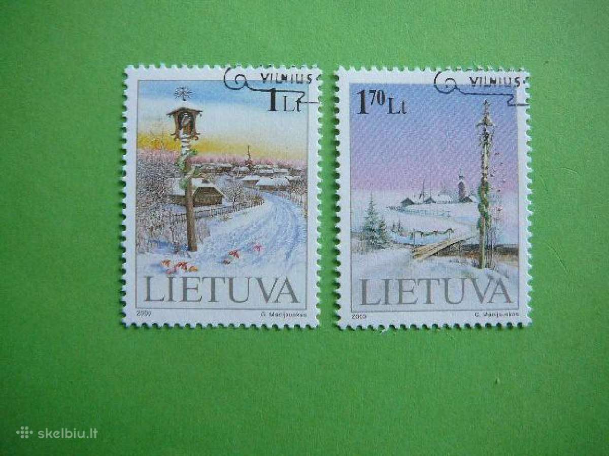 Lietuva 2000 Sventos Kaledos antsp. lit742/3a