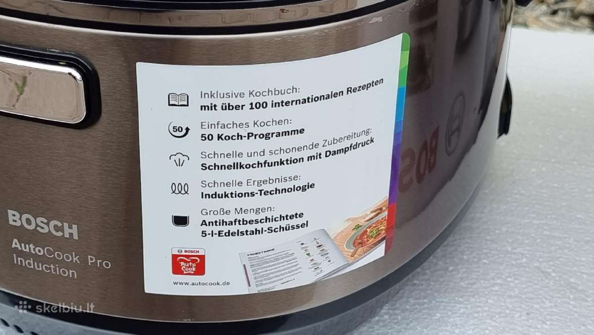 Daugiafunkcinis indukcinis Bosch Muc88b68 De - nuotraukos Nr. 16