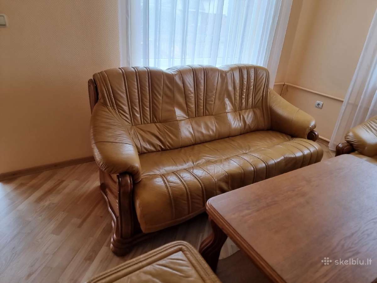 Kokybiškas natūralios odos ir medžio komplektas - nuotraukos Nr. 6