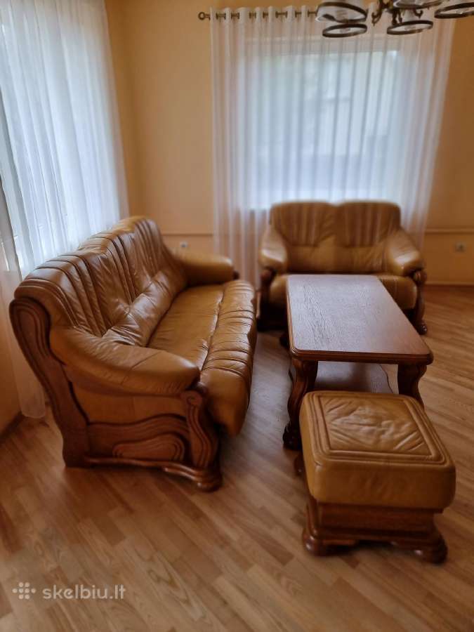Kokybiškas natūralios odos ir medžio komplektas - nuotraukos Nr. 19