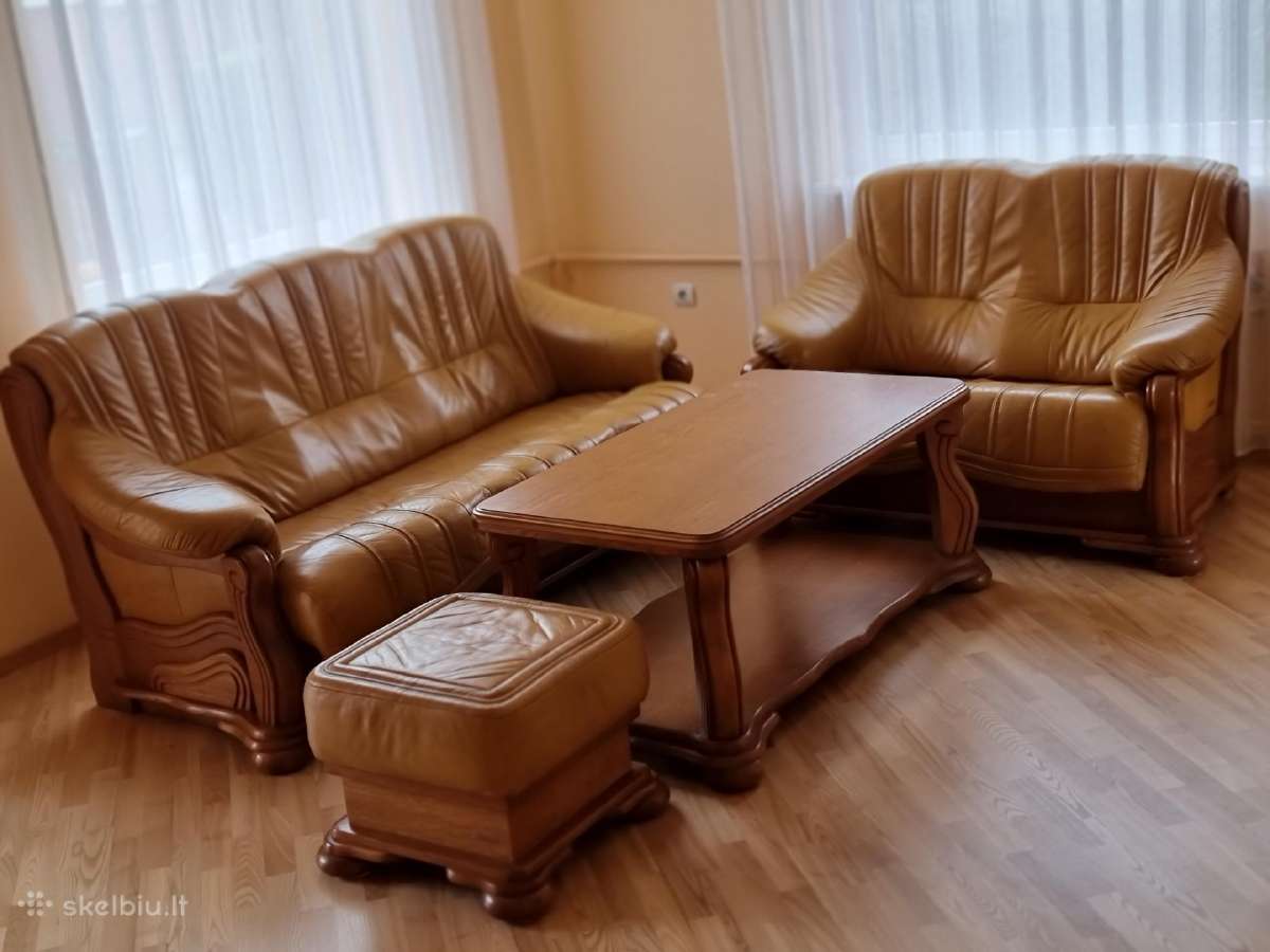 Kokybiškas natūralios odos ir medžio komplektas - nuotraukos Nr. 21
