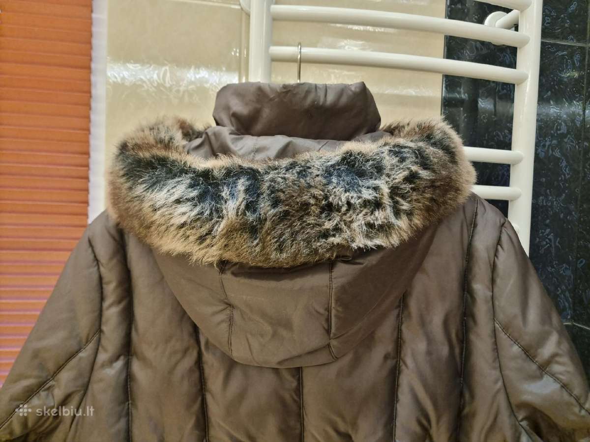 Kokybiškas siltas rudos sp paltukas - nuotraukos Nr. 4