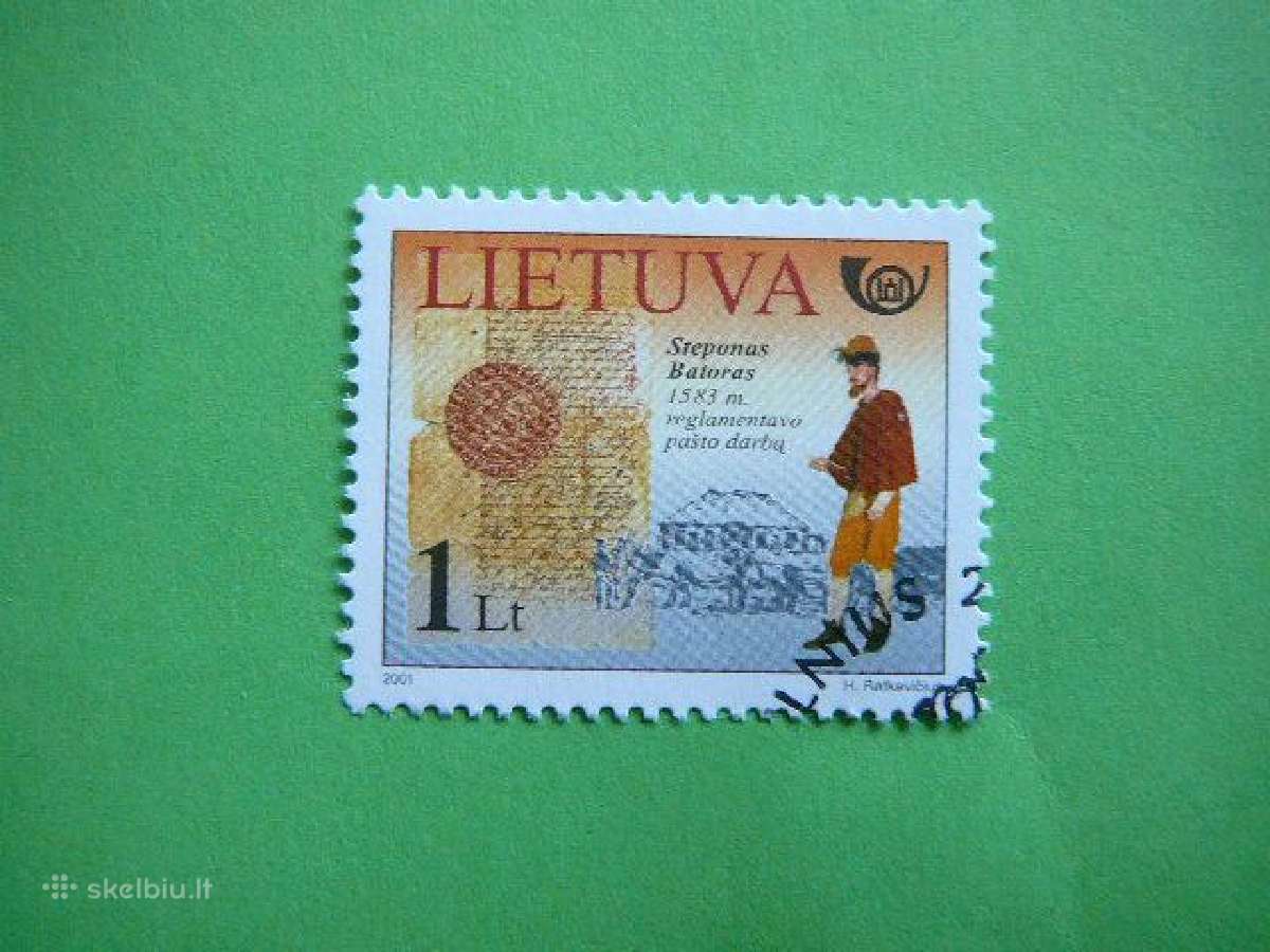 Lietuva 2001 Pastas antsp. lit773a