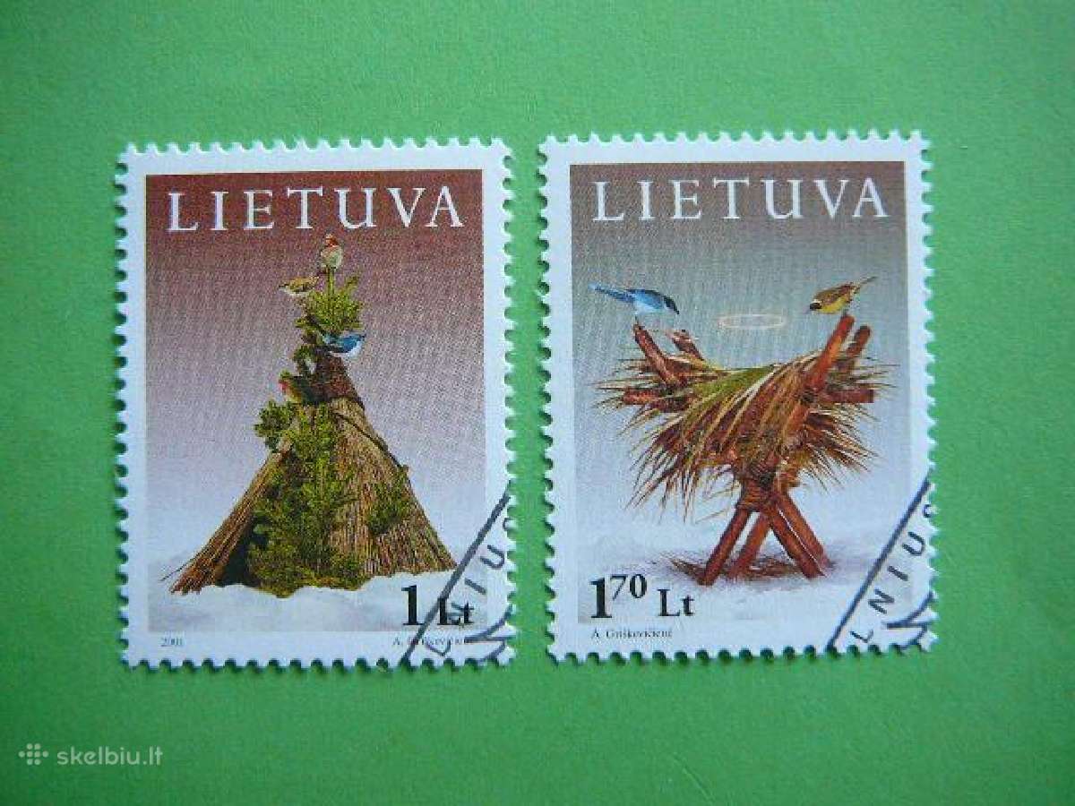 Lietuva 2001 Sventos Kaledos antsp. lit777/8a
