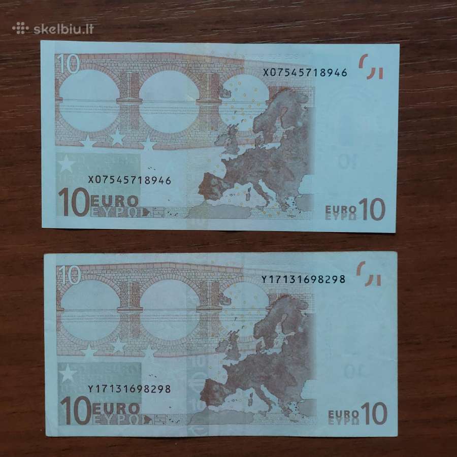 10 Euro 2002 ,X Prefix - Germany ,Vokietija . - nuotraukos Nr. 14