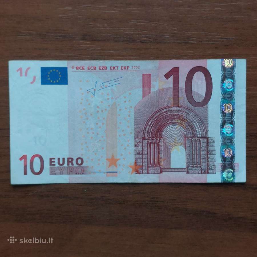 10 Euro 2002 ,X Prefix - Germany ,Vokietija . - nuotraukos Nr. 19