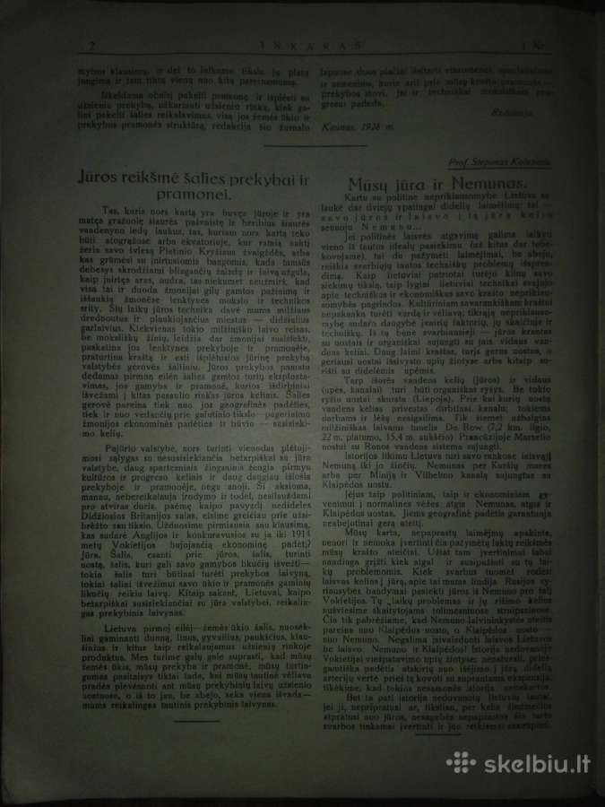 Inkaras 1928 m. kolekcinis jūrų žurnalas - nuotraukos Nr. 3
