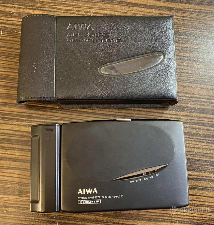 Aiwa hs-pl777 kasetinis grotuvas ausinukas