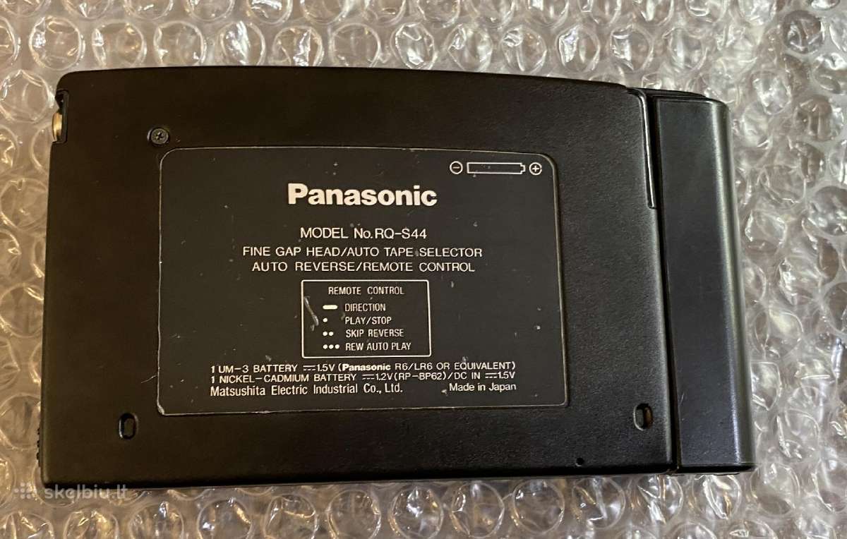 Panasonic rq-s44 kasetinis grotuvas ausinukas - nuotraukos Nr. 2