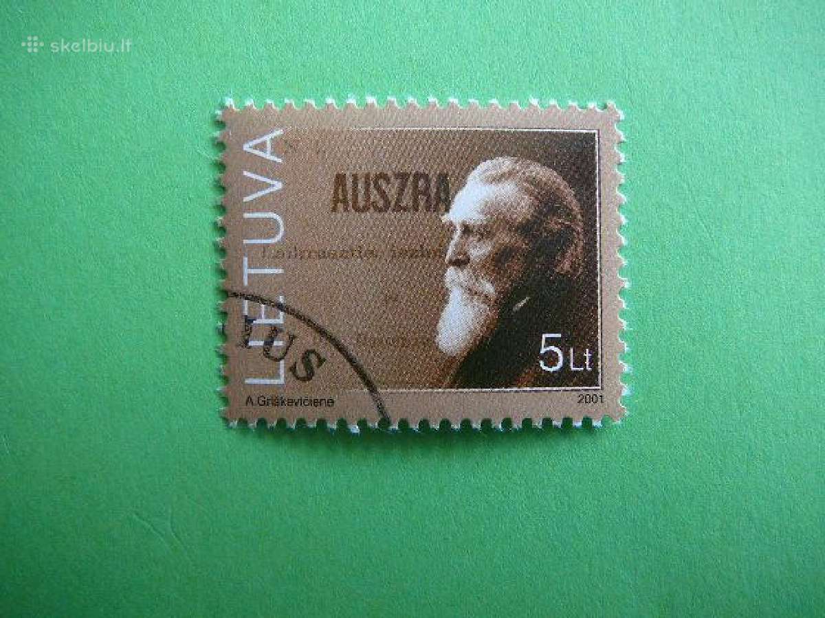 Lietuva 2001 J. Basanavicius antsp. lit779az
