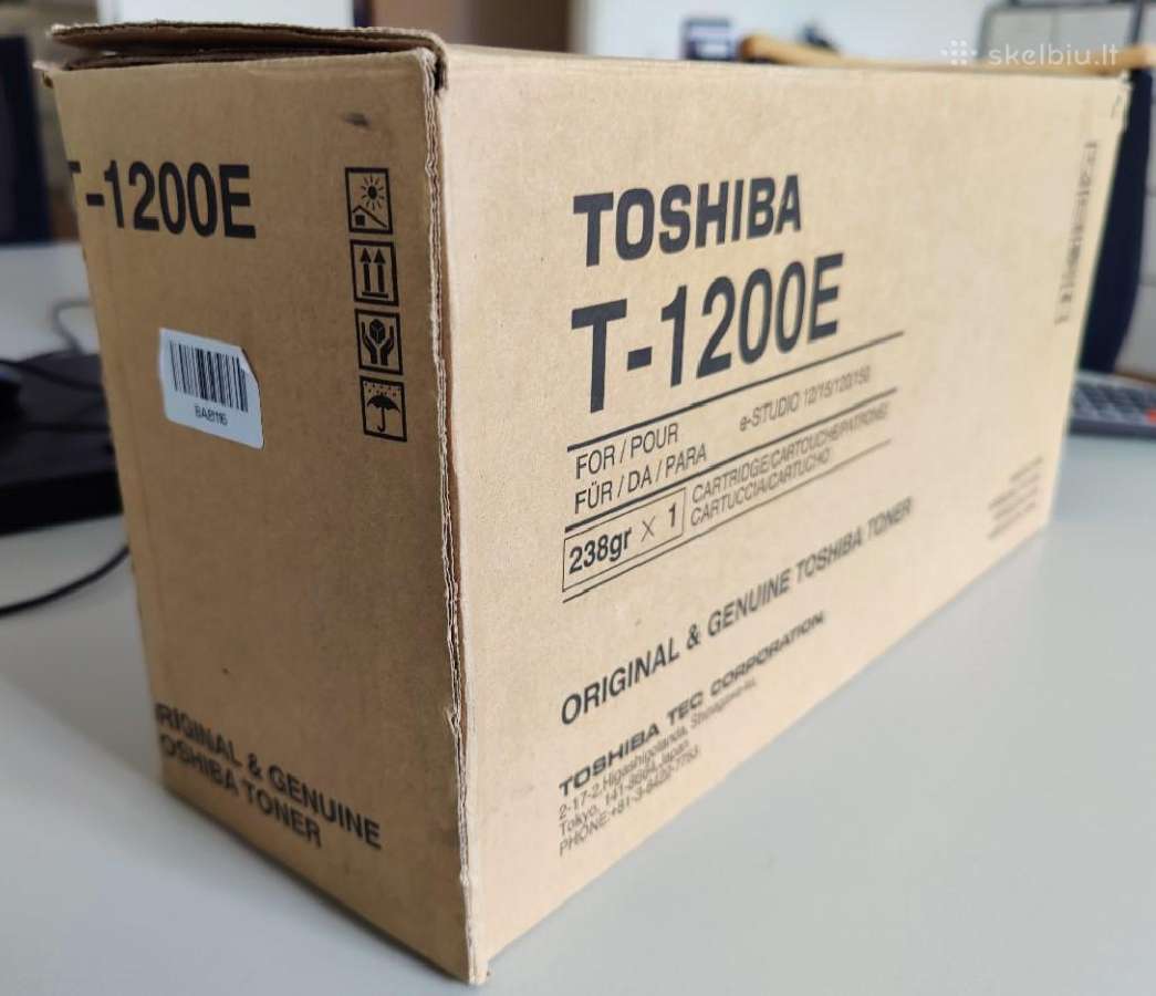 Toshiba T-1200e kopijuoklio printerio milteliai - nuotraukos Nr. 2