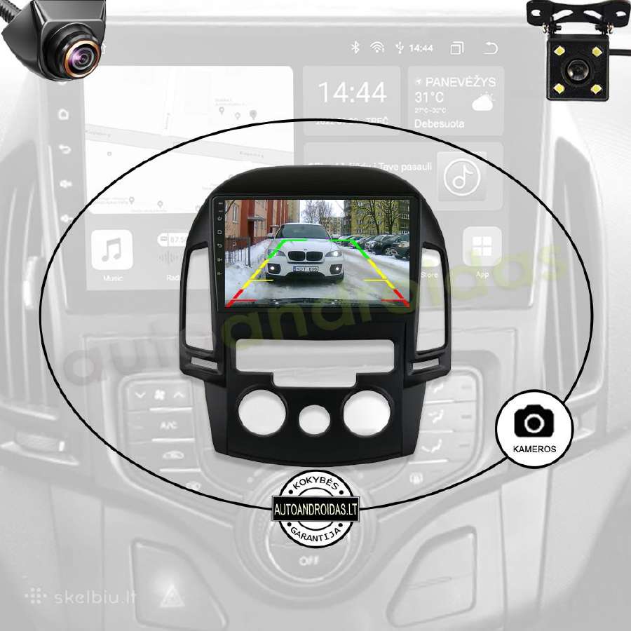Hyundai i30 2007-12 Android multimedia GPS/WiFi/bt - nuotraukos Nr. 8