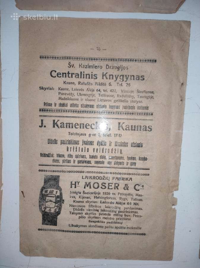 Reklamos iš tarpukario laikraščių remelyje - nuotraukos Nr. 2