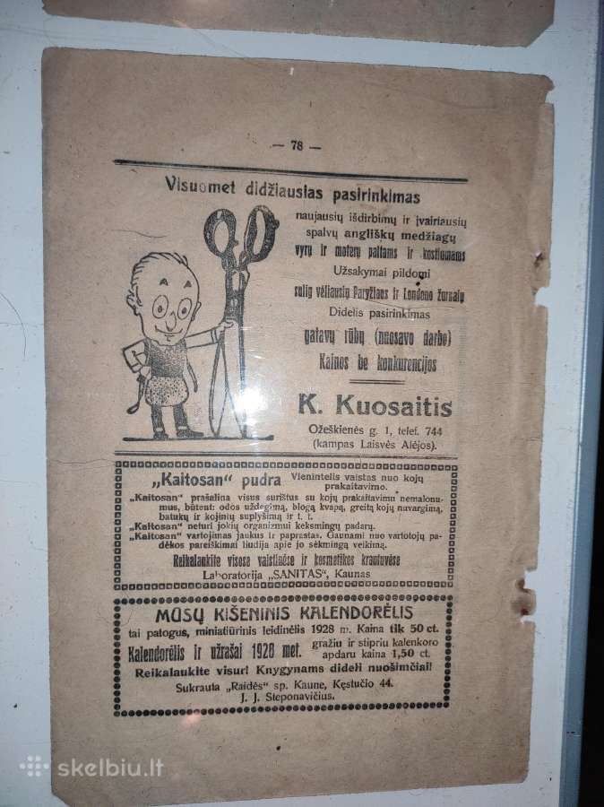Reklamos iš tarpukario laikraščių remelyje - nuotraukos Nr. 3