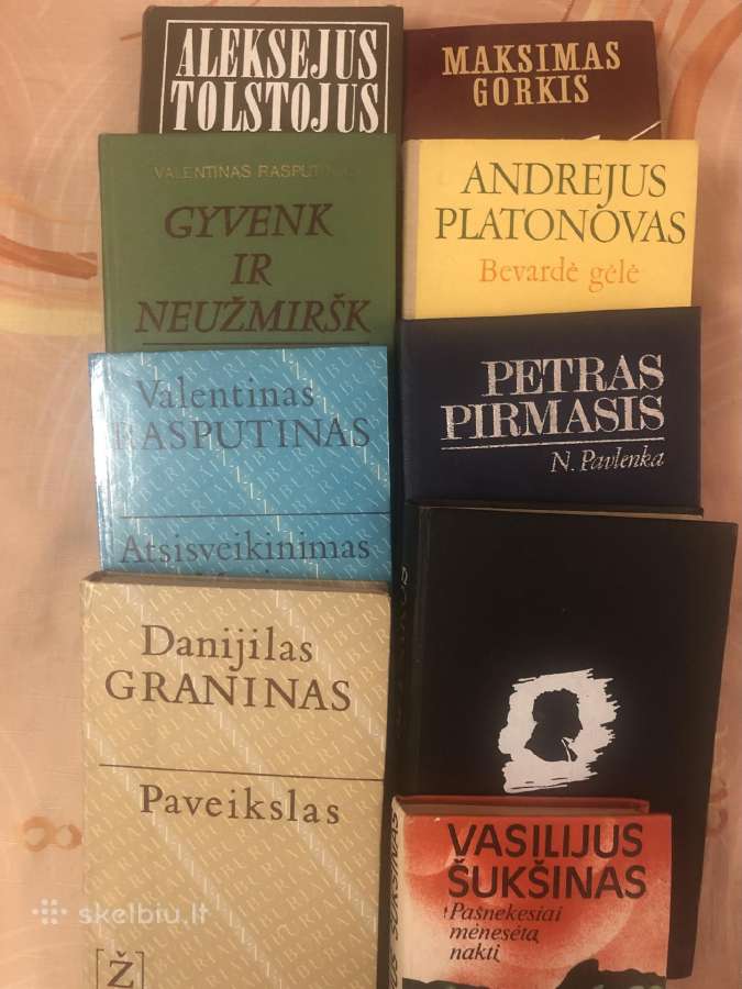Rusu autoriu knygos 9 vnt