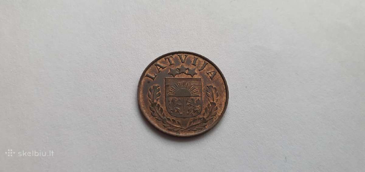 1939 2 santimai Unc - nuotraukos Nr. 3