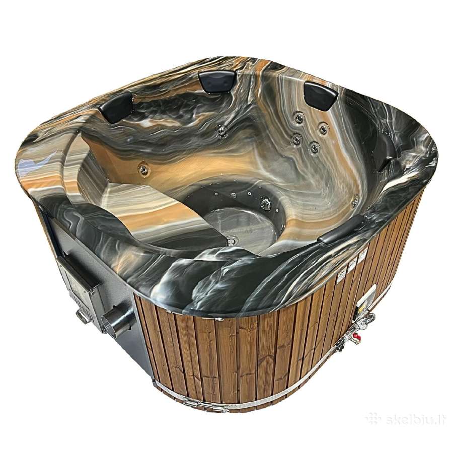 "Marble" akrilinis kubilas, integruota krosnelė - nuotraukos Nr. 14