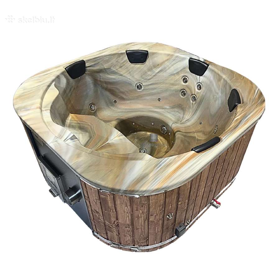 "Marble" akrilinis kubilas, integruota krosnelė - nuotraukos Nr. 17