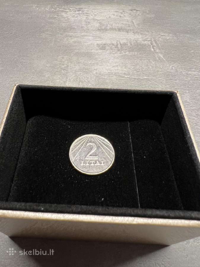 2 litai - moneta 1991 leidimo . Uct