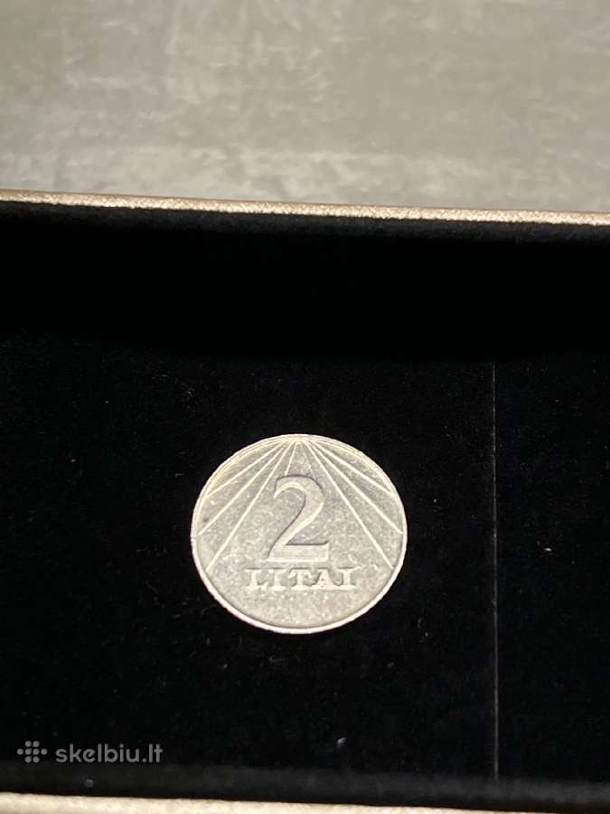 2 litai - moneta 1991 leidimo . Uct - nuotraukos Nr. 4