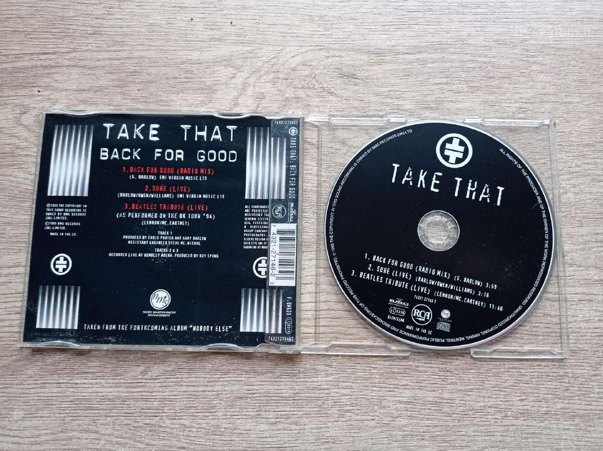 CD plokštelė "Take That" "Back for good" - nuotraukos Nr. 11