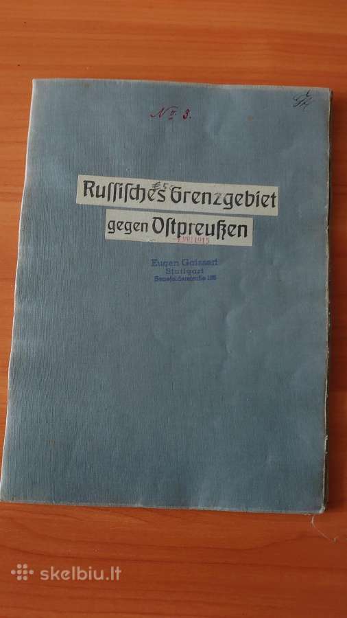 I Pasaulinio karo žemėlapis Rytprūsiai, Rusija - nuotraukos Nr. 2
