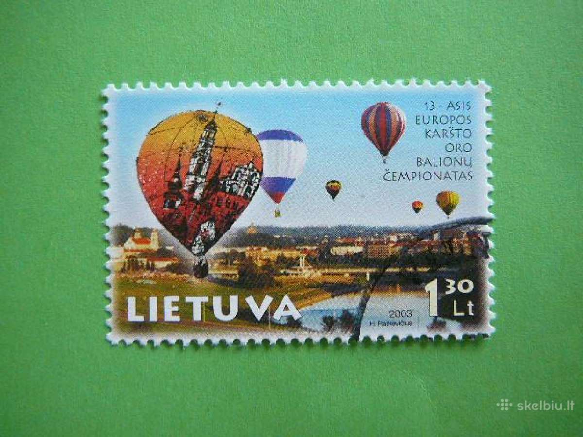 Lietuva 2003 Oro balionai antsp. lit826a