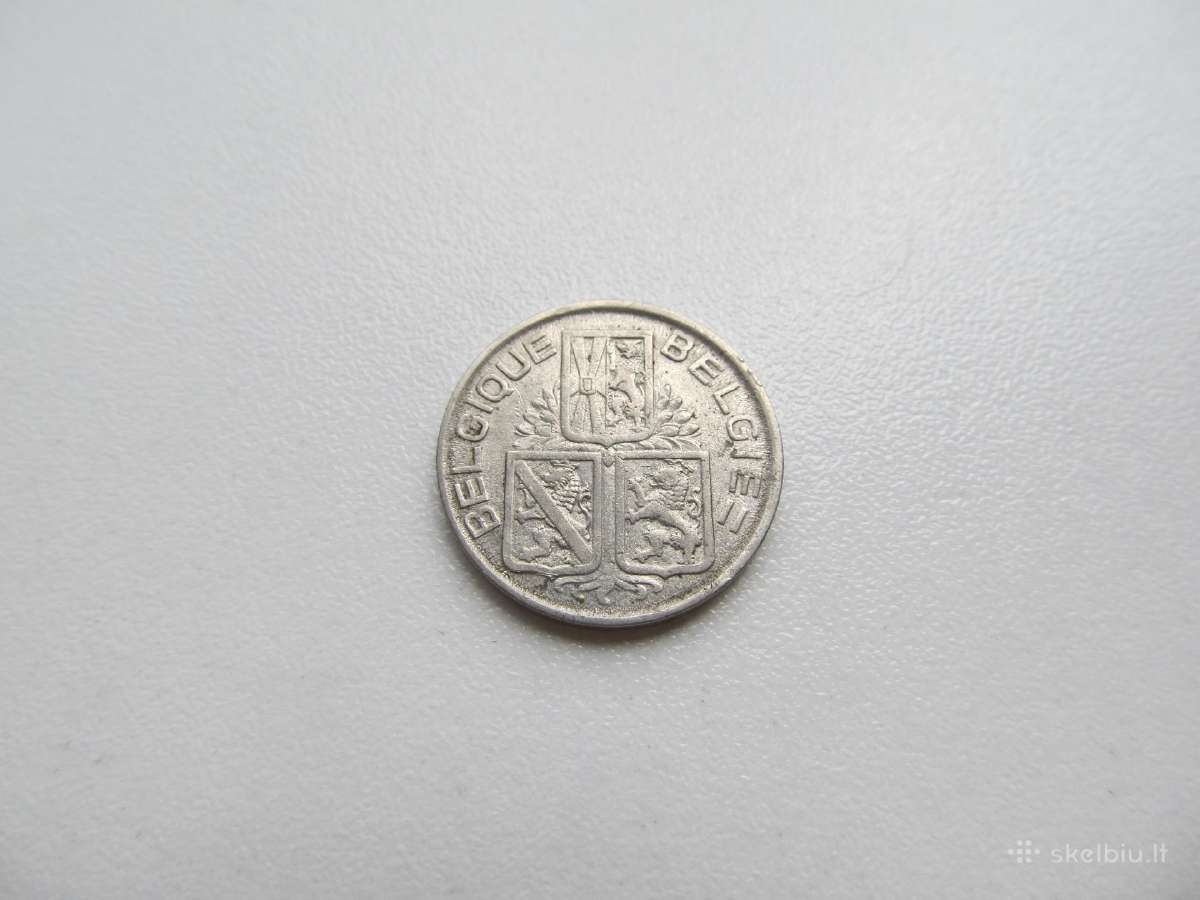 1 frankas , Belgija , 1939 - nuotraukos Nr. 2