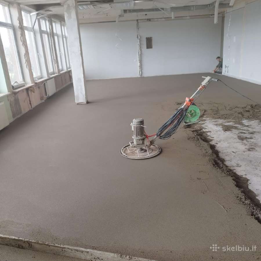 Grindų betonavimas bei paruošimo darbai - nuotraukos Nr. 15