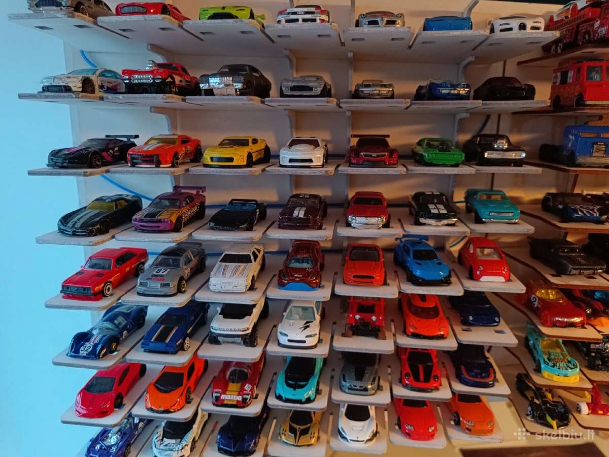 Lentynos Hot wheels 1:64 kolekcinėms mašinėlėms - nuotraukos Nr. 3