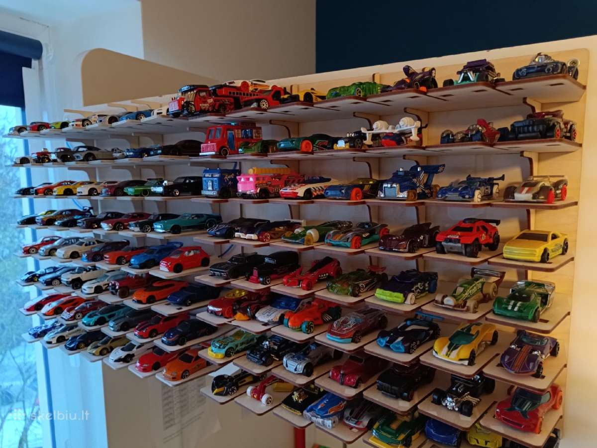 Lentynos Hot wheels 1:64 kolekcinėms mašinėlėms - nuotraukos Nr. 4