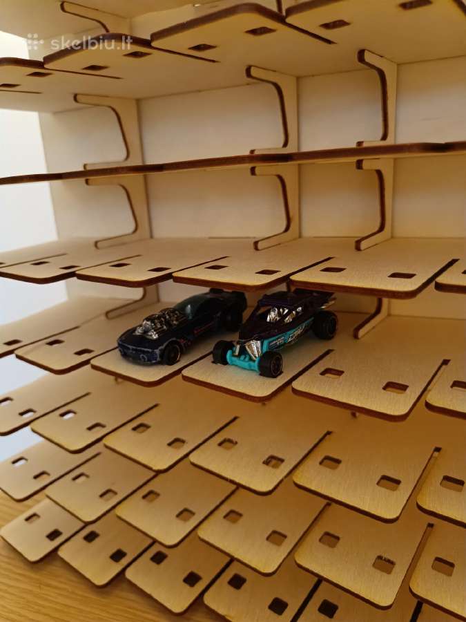 Lentynos Hot wheels 1:64 kolekcinėms mašinėlėms - nuotraukos Nr. 2