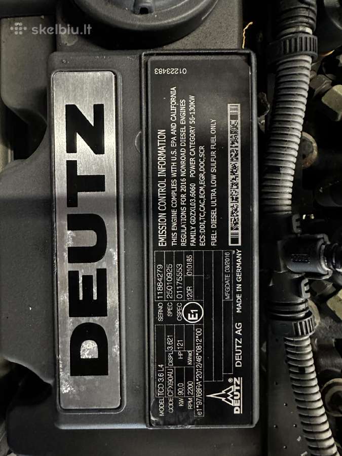 Deutz Variklis Tcd3.6l4 Manitou Mlt 741 Krautuvui - nuotraukos Nr. 2