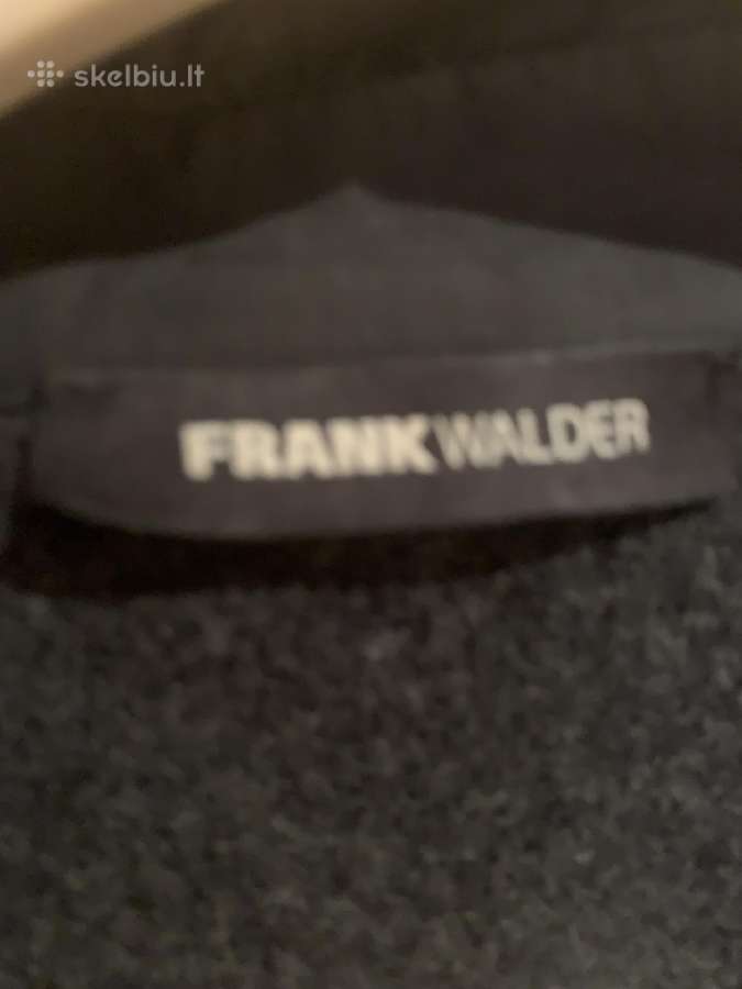 Pilkas Frank Walder vilnonis švarkelis - nuotraukos Nr. 4