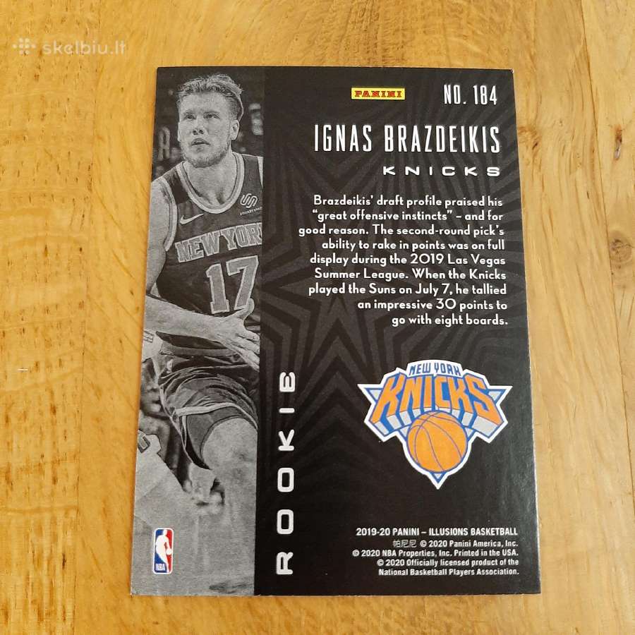 Nba kortelė Ignas Brazdeikis - nuotraukos Nr. 4