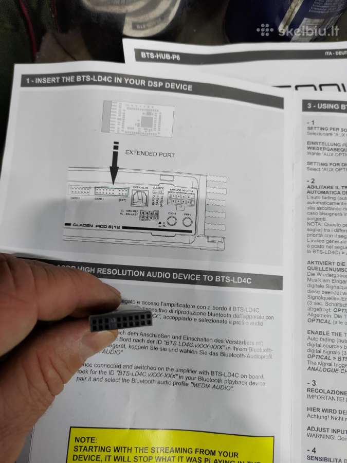 Mosconi Gladen bluetooth adapteris - nuotraukos Nr. 3