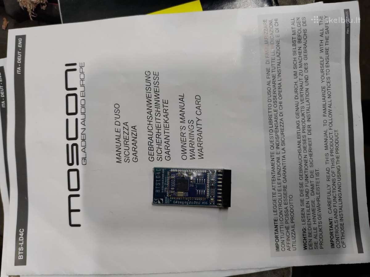 Mosconi Gladen bluetooth adapteris - nuotraukos Nr. 4