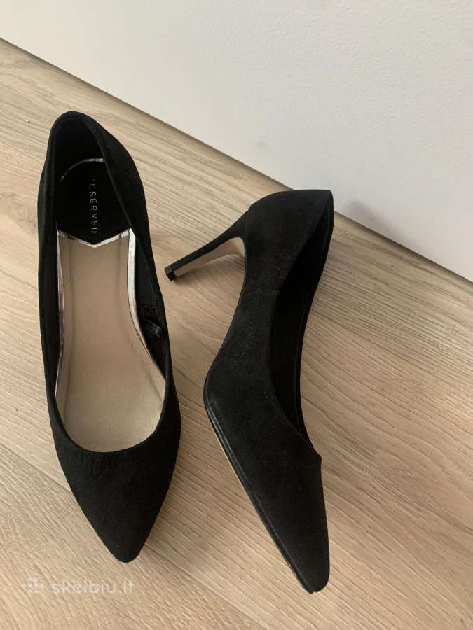Juodi elegantiski aukstakulniai bateliai Reserved