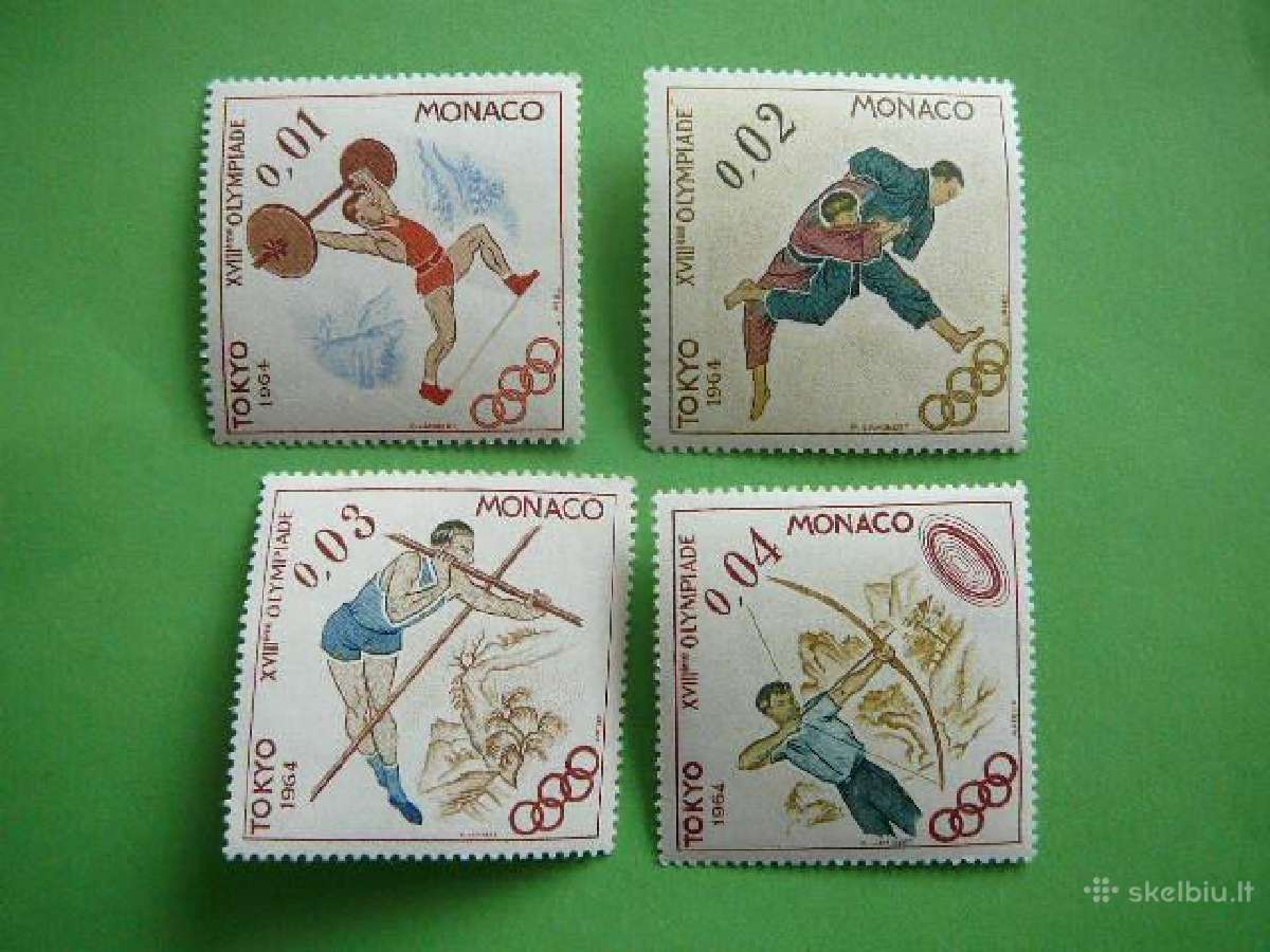 Olimpines Monakas 1964 Mnh mn784