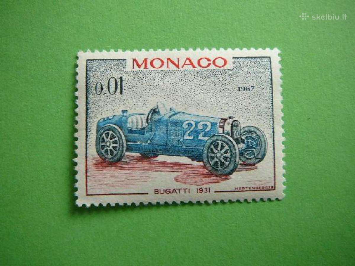 Automobiliai Monakas 1967 Mnh mn848
