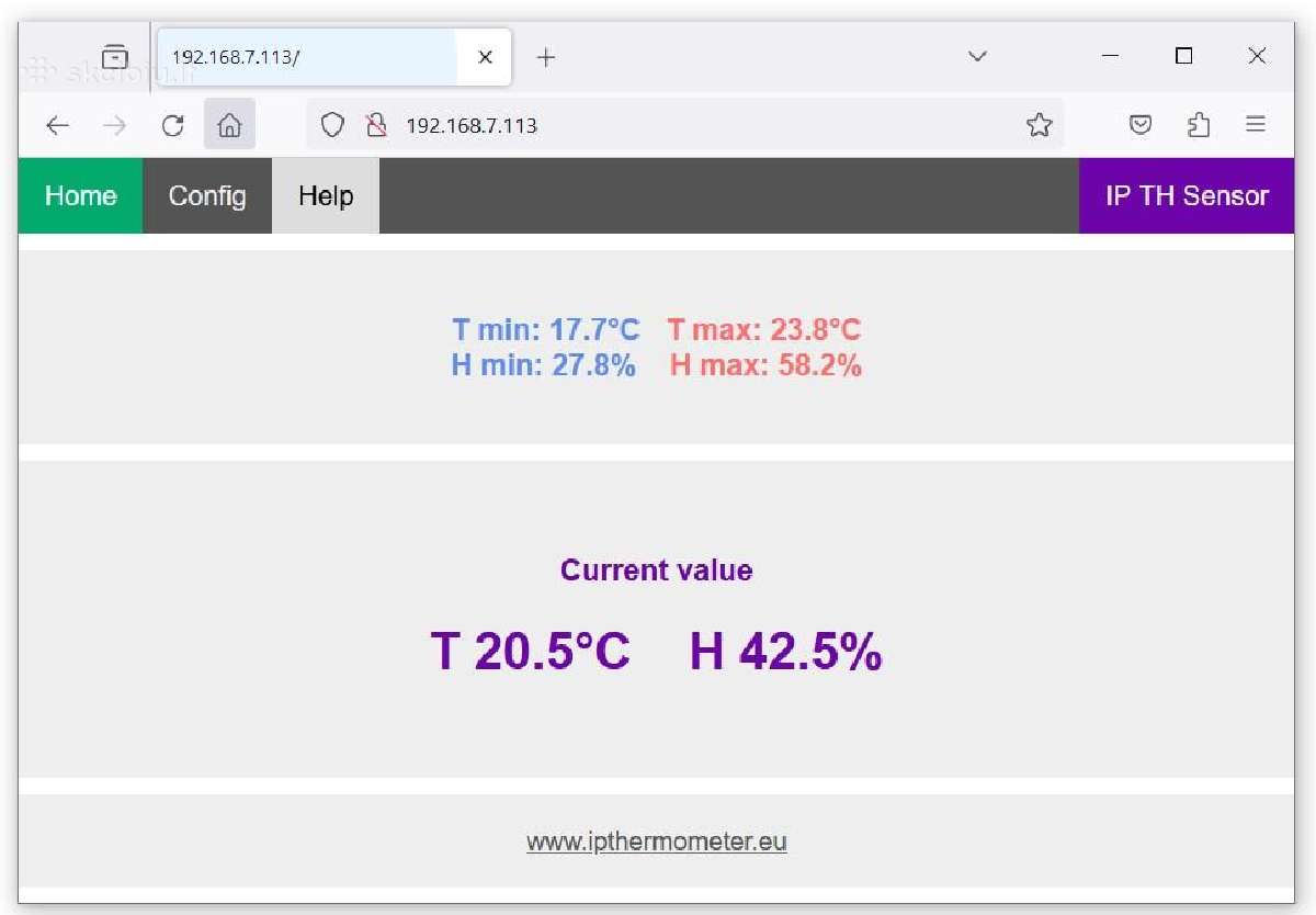 Ip Temperaturos ir dregmes matuoklis Iftt, Zabbix - nuotraukos Nr. 2