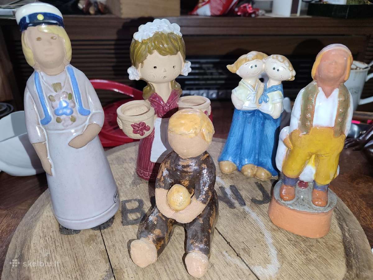 Statulėlės žmogeliukai namų dekorui