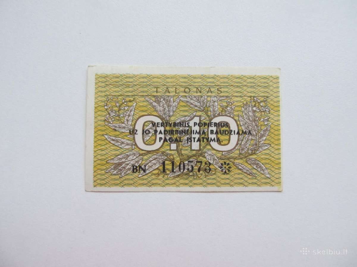 0/ 10 talono , Lietuva , 1991