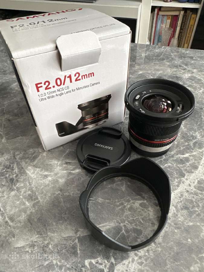 Samyang Fujifilm sistemai F2/12mm