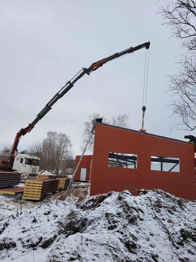 Fiskaras krovinių pervežimas kranas tralas 17m - nuotraukos Nr. 7