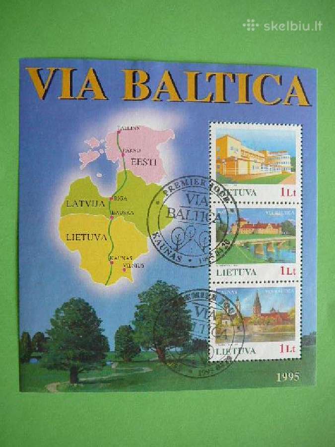 Lietuva 1995 Via Baltika antsp. lit577a