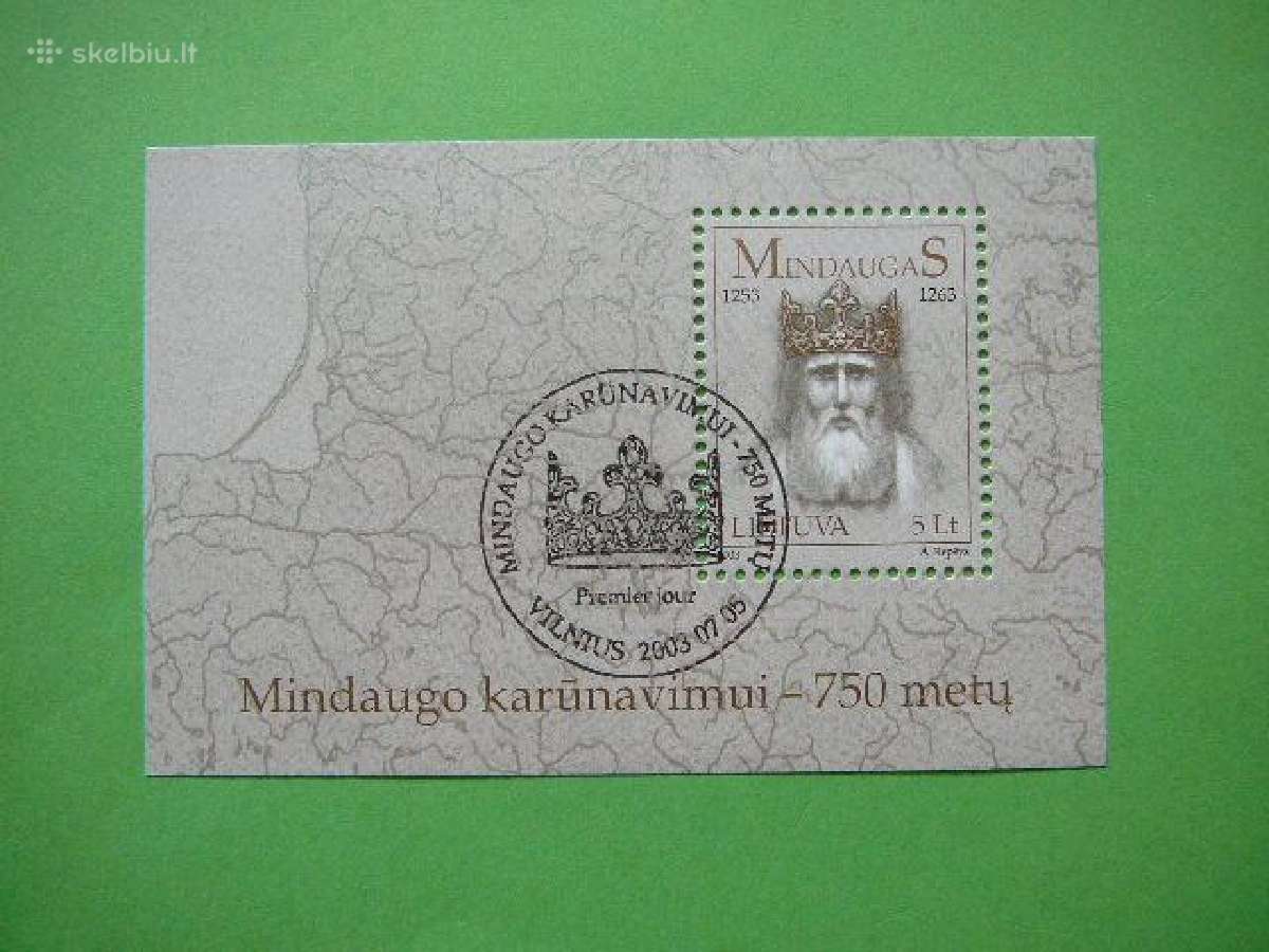 Lietuva 2003 Mindaugo karunavimas antsp. lit825a