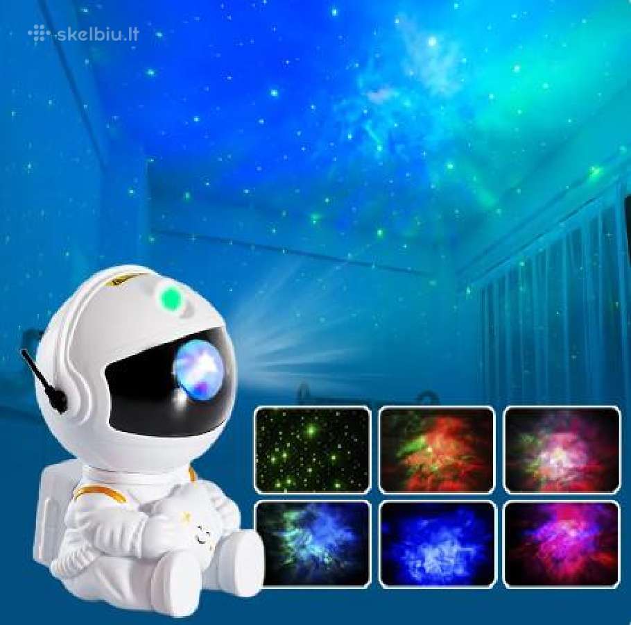 LED 3D galaktikų ir žvaigždžių projektorius