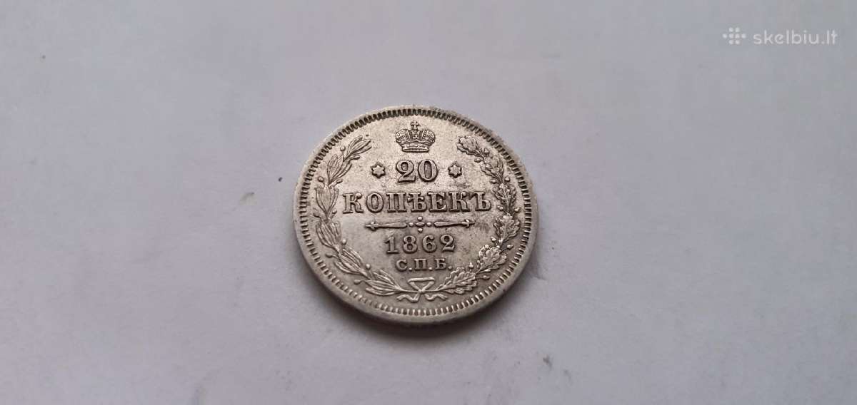 1862 20 kapeiku Unc